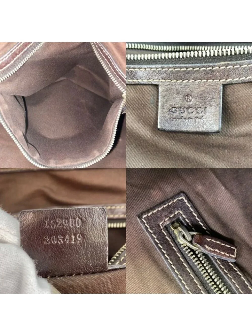 Gucci Tote Shoulder Bag GG Canvas Horsebid - Picture 9 of 16